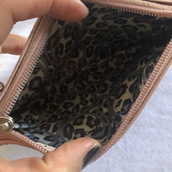 COACH Poppy Pink leather wristlet - Picture 4 of 5